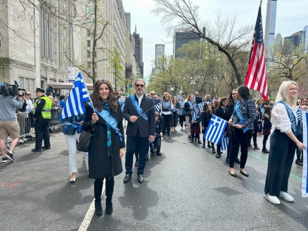 Cathedral School in 2024 NYC  Hellenic Independence Parade Shows Enthusiasm and Loyalty